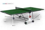 Теннисный стол для помещения Compact LX green усовершенствованная модель стола 6042-3 - магазин СпортДоставка. Спортивные товары интернет магазин в Петропавловск-Камчатском 
