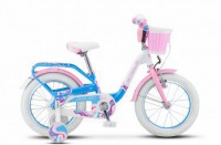 Детский велосипед Stels Pilot-190 16" V030 Белый розовый голубой 2022 - магазин СпортДоставка. Спортивные товары интернет магазин в Петропавловск-Камчатском 