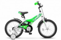 Детский велосипед Stels Jet 16" Z010 зеленый белый  2022 - магазин СпортДоставка. Спортивные товары интернет магазин в Петропавловск-Камчатском 