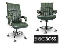 Офисное массажное кресло EGO BOSS EG1001 Малахит в комплектации ELITE натуральная кожа - магазин СпортДоставка. Спортивные товары интернет магазин в Петропавловск-Камчатском 