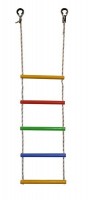 Детская веревочная лестница для ДСК 5 перекладин цвет радуга ЛВ5-3В - магазин СпортДоставка. Спортивные товары интернет магазин в Петропавловск-Камчатском 